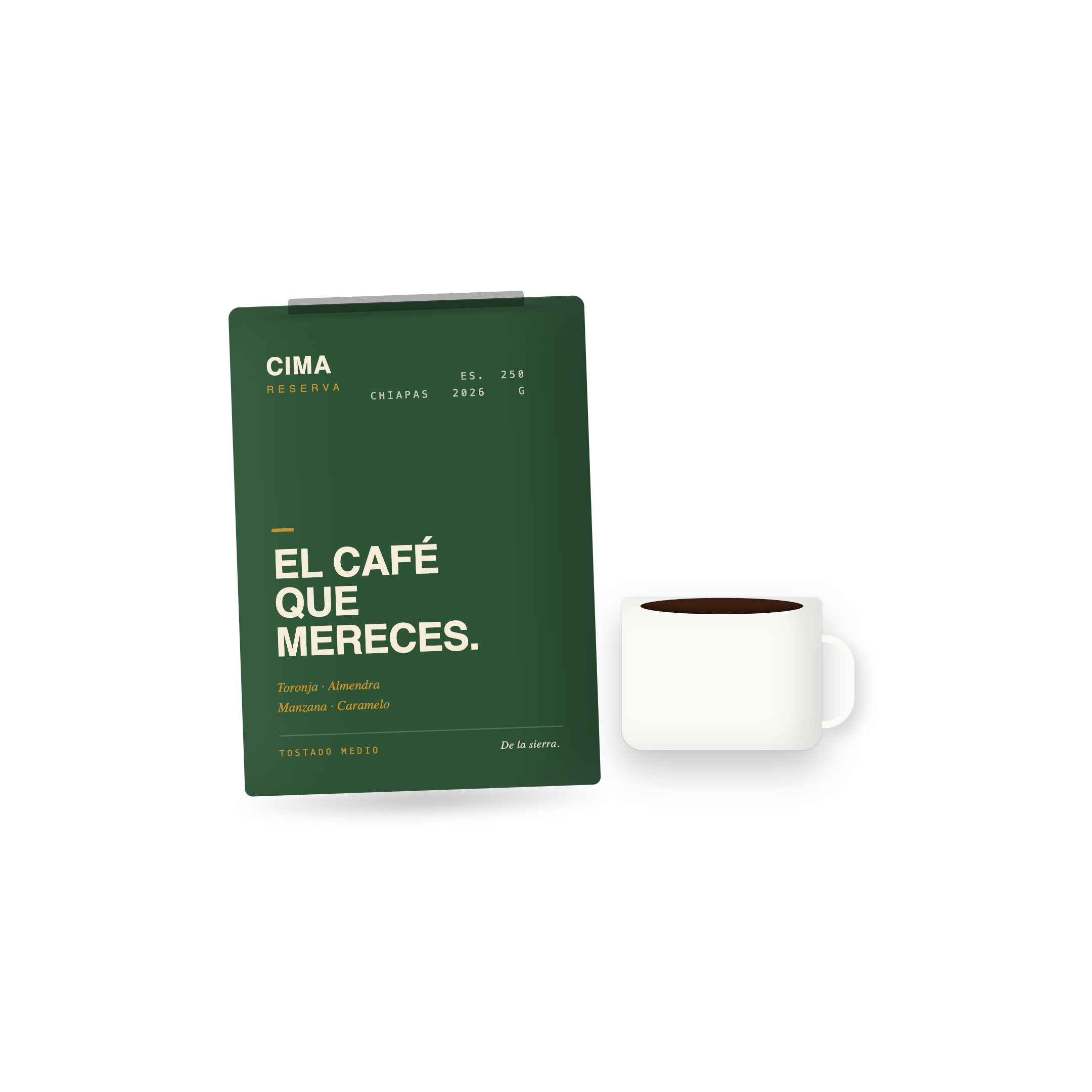 Suscripción de café CIMA Esencial: 250 g de café de especialidad de Chiapas al mes, envío gratis