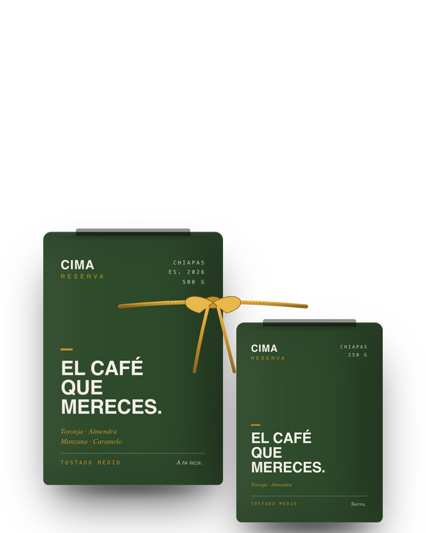 Pack Regalo CIMA Reserva: café de especialidad de Chiapas 250 g y 500 g, envío gratis